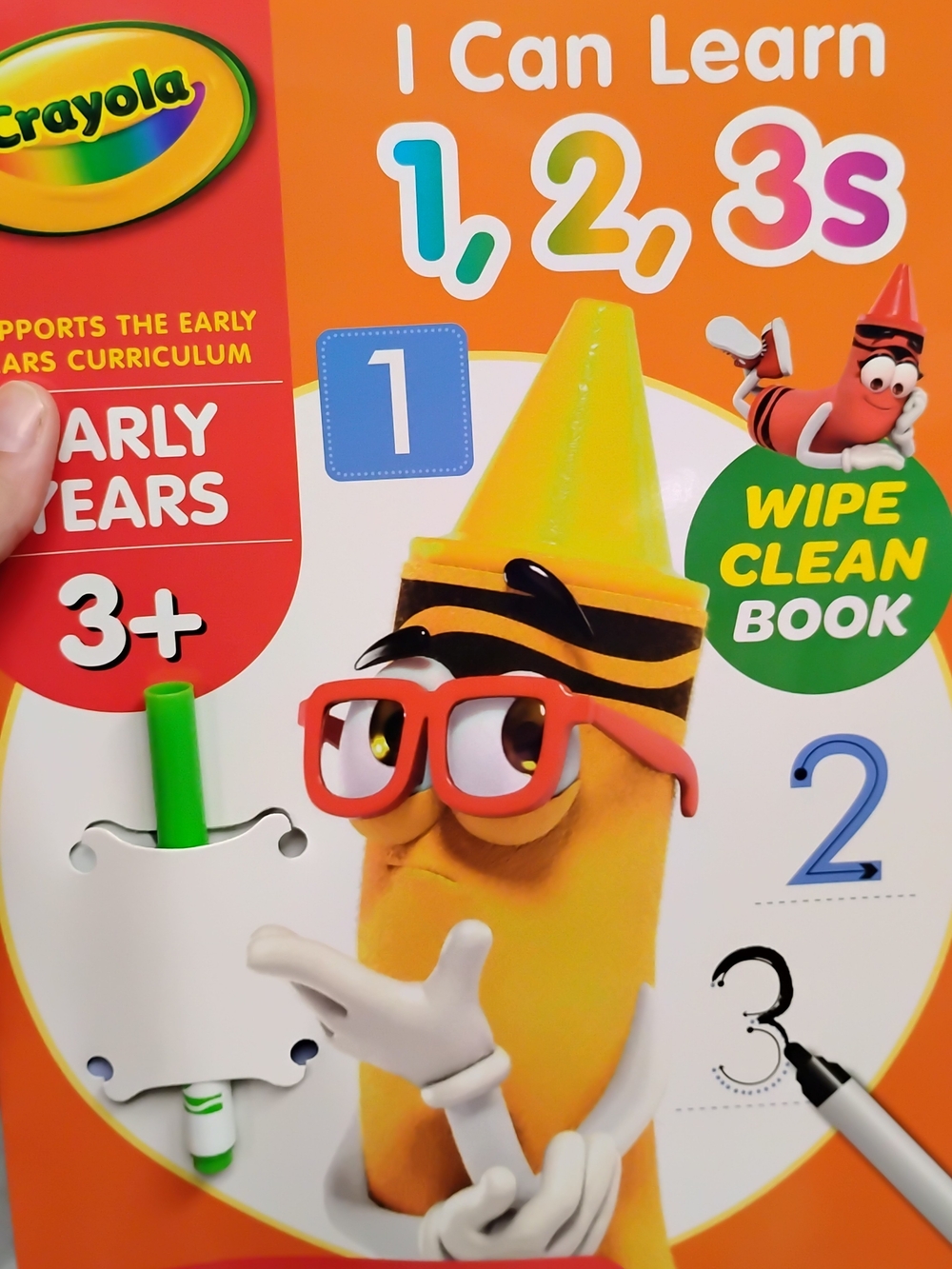 Crayola I Can Learn 1,2,3s Wipe Clean Book - Yellow